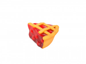 cherry pie slice 3D 모델