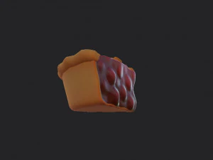 cherry pie slice 3D Model