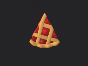 cherry pie slice 3D Model
