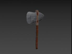 stone axe Model 3D