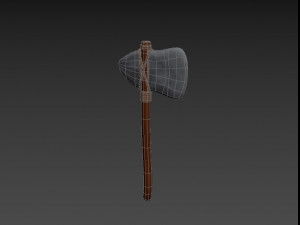 stone axe Model 3D