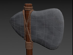 stone axe Model 3D