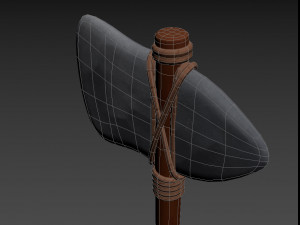 stone axe Model 3D