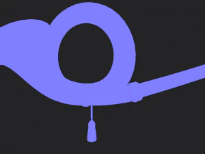 hunting horn 3D Model