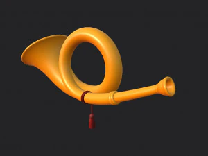 hunting horn 3D Model