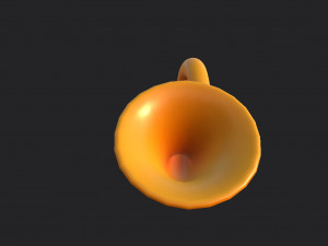 hunting horn Model 3D
