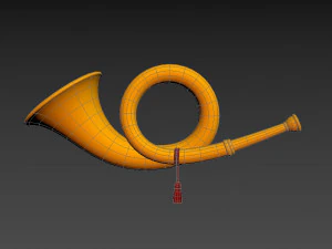hunting horn 3D Model