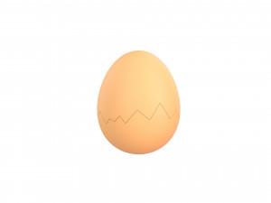 Egg shell 3D-Modell