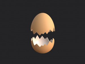 Egg shell 3D-Modell