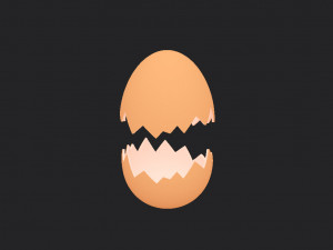 Egg shell 3D-Modell