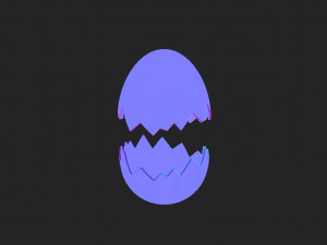Egg shell 3D-Modell