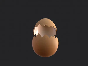 Egg shell 3D Model