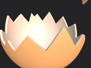 Egg shell 3D-Modell