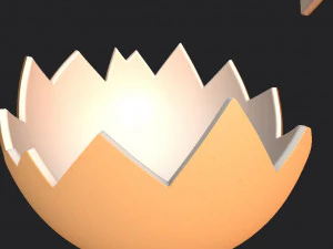 Egg shell 3D Model