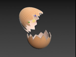 Egg shell 3D-Modell