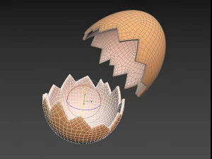 Egg shell 3D Model