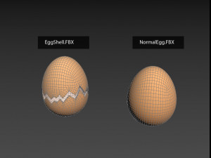 Egg shell 3D-Modell