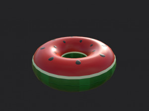 swimming ring watermelon Modelo 3D