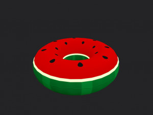 swimming ring watermelon Modelo 3D
