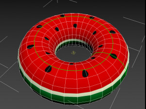 swimming ring watermelon Modelo 3D