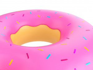 swimming ring donut 3Dモデル
