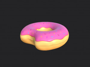 swimming ring donut 3Dモデル