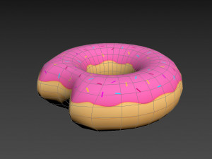swimming ring donut 3Dモデル