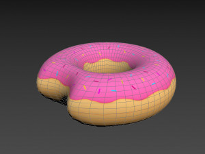 swimming ring donut 3Dモデル