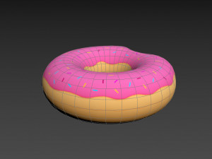 swimming ring donut 3Dモデル