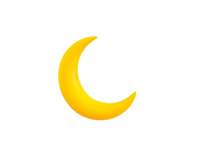 moon symbol 3D मॉडल .c4d .max .obj .3ds .fbx .stl .blend 