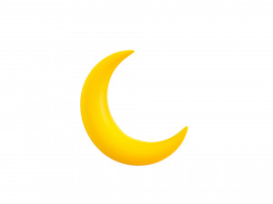 moon symbol 3D मॉडल