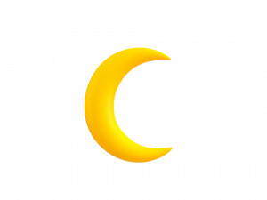 moon symbol 3D मॉडल