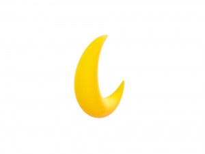 moon symbol 3D मॉडल