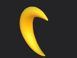 moon symbol 3D मॉडल