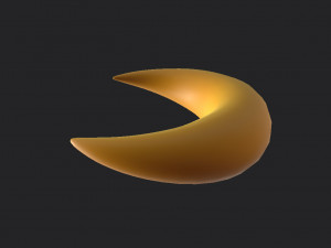moon symbol 3D मॉडल
