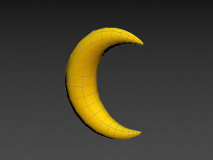 moon symbol 3D मॉडल