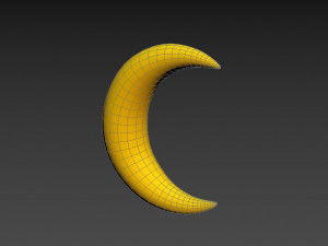 moon symbol 3D मॉडल