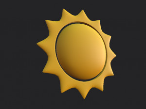 sun symbol 3D Модель
