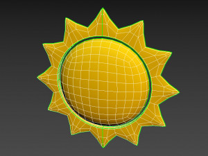 sun symbol 3D Модель