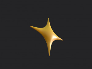 sparkle symbol 3D Model
