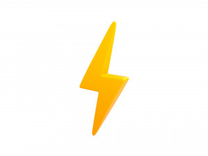 lightning symbol Model 3D