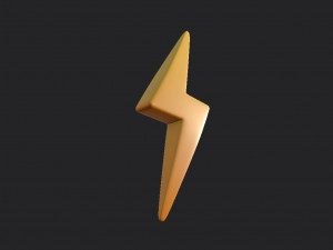 lightning symbol Modello 3D