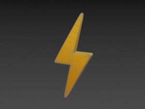 lightning symbol Modello 3D