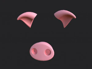 pig face 3D Model