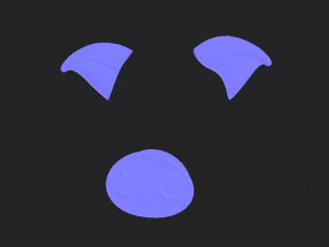 pig face 3D Model