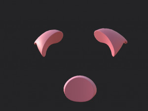 pig face 3D मॉडल