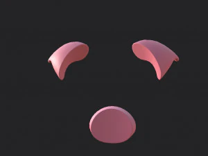 pig face 3D Model