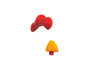 मुर्गे का चेहरा 3D मॉडल