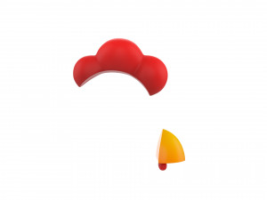 chicken face Modèle 3D