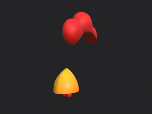 chicken face Modèle 3D
